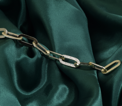 قلادة ذهب إيطالي يدوية الصنع